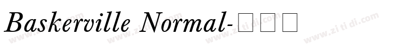 Baskerville Normal字体转换